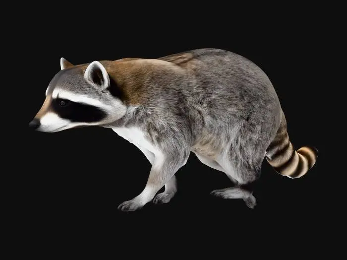 3D model for American Racoon