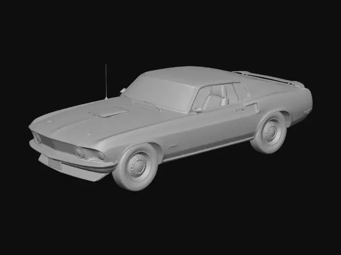 3D model for 1969 Ford Mustang Mach 1
