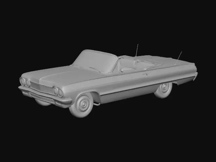 3D model for 1964 Cheverolet Impala SS Convertible
