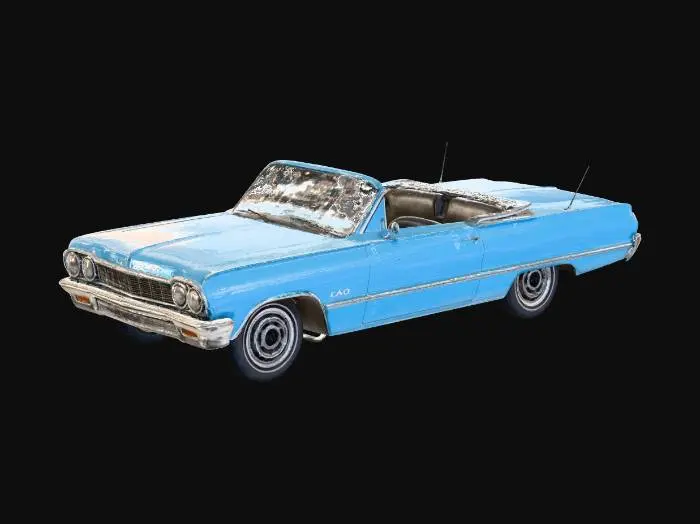 3D model for 1964 Cheverolet Impala SS Convertible