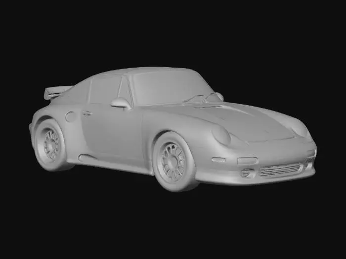 3D model for 1977 Porsche 911s with 993 Turbo S super wide body kit