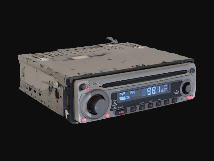 3D model for Kenwood Car Stereo Model KDC-132