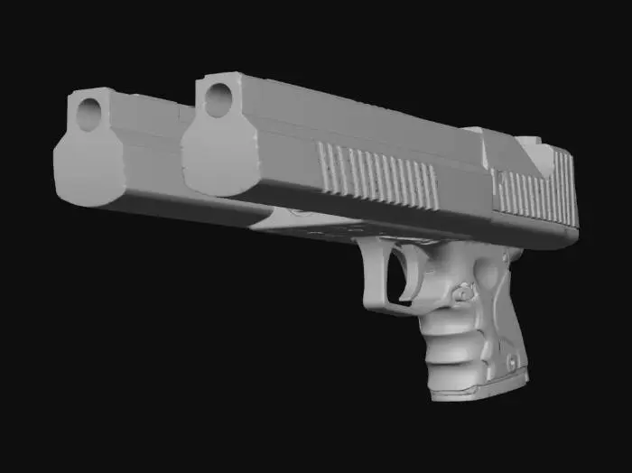 3D model for Green Hornet Double Barrel Desert Eagle