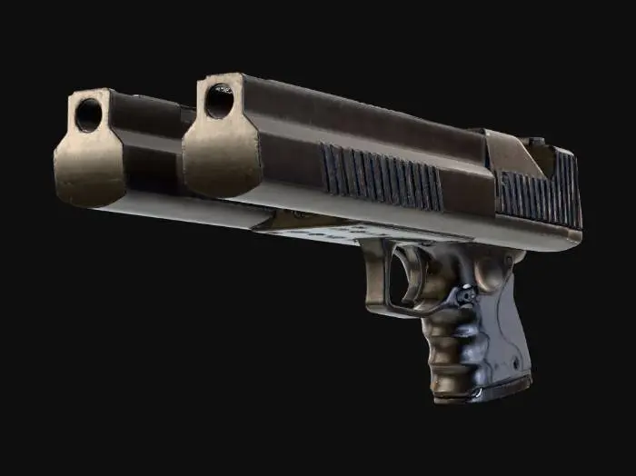 3D model for Green Hornet Double Barrel Desert Eagle