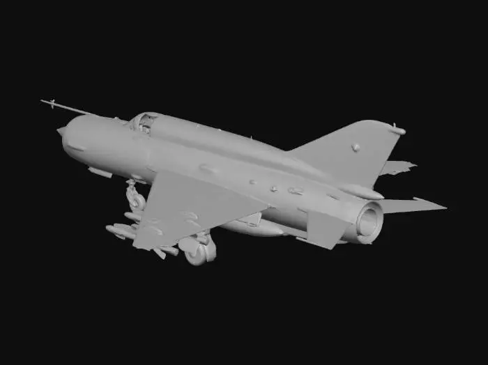 3D model for MiG-21bis Desert Hunter