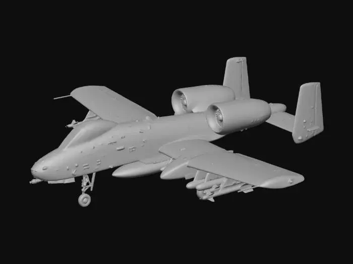 3D model for USAF A-10 Warthog Sharkmouth Thunderbolt II