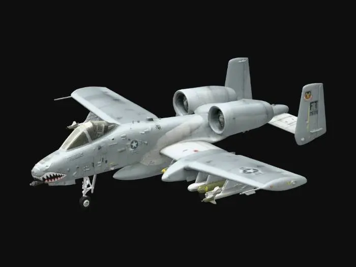 3D model for USAF A-10 Warthog Sharkmouth Thunderbolt II