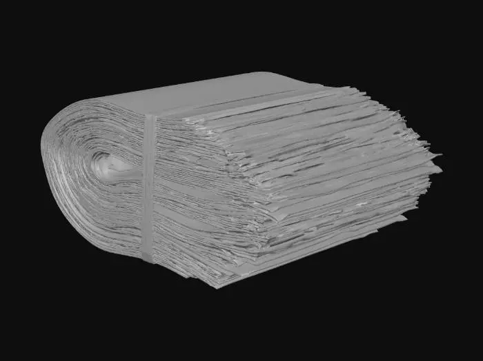 3D model for Bundle of Hundred-Dollar Bills