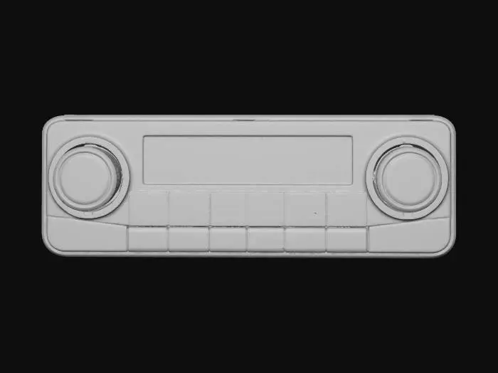 3D model for Dual Zone Auto Climate Control Panel