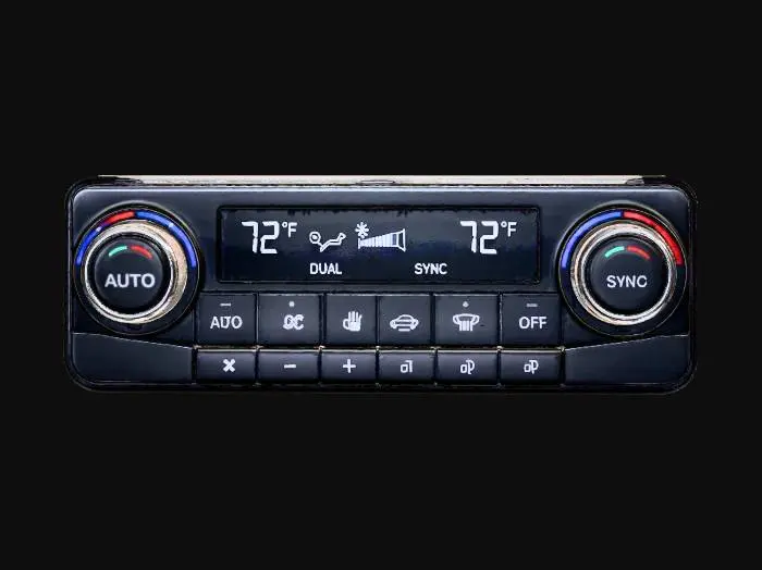 3D model for Dual Zone Auto Climate Control Panel
