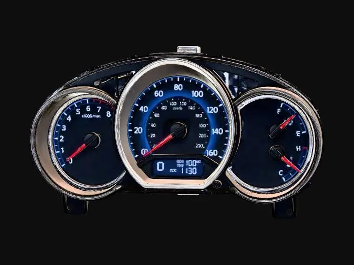 3D model for Car gauge cluster