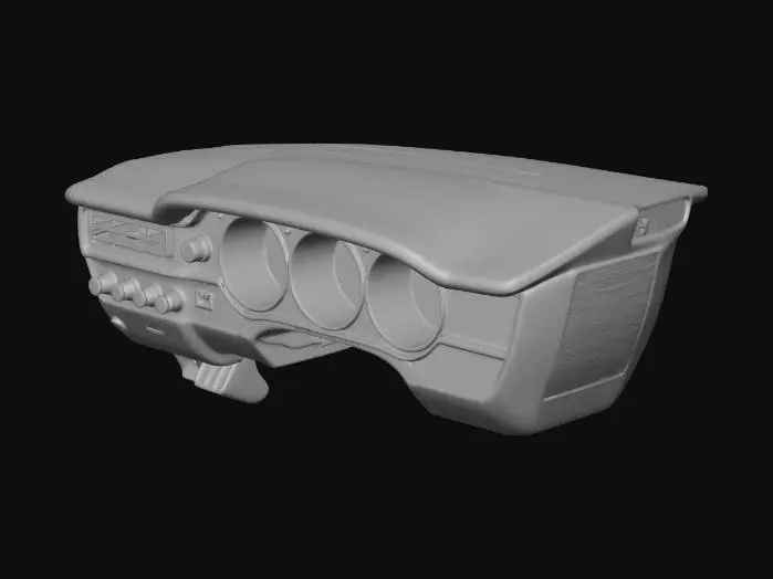 3D model for Classic Car Dashboard Driver Side