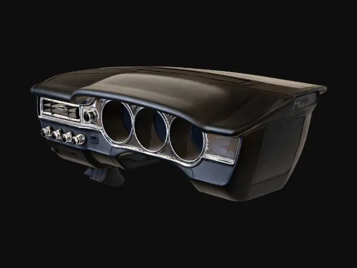 3D model for Classic Car Dashboard Driver Side