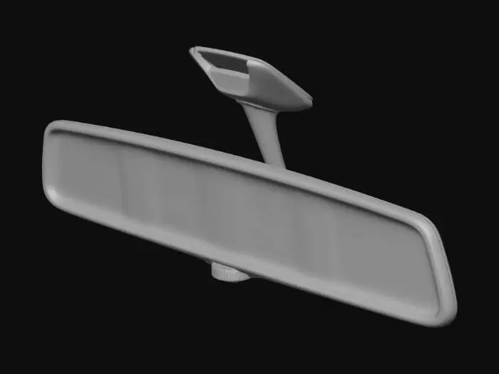 3D model for Classic Car Chrome Rearview Mirror