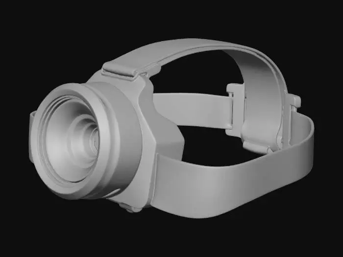 3D model for Gemini said
A hyper-realistic, 8k photoreal product shot of an LED headlamp floating in an infinite white void. To demonstrate its molded fit, The front light housing is constructed from matte-black, precision-milled aluminum, featuring a heavy-duty bezel and a flawless glass lens revealing a massive yellow LED chip. The adjustable headstrap is crafted from thick, high-tension elastic, featuring a microscopic, heavily detailed weave of neon green and slate gray fabric. The strap securely grips connecting to a curved, durable plastic battery pack perfectly contoured to the back of the head. Ultra-bright, diffuse studio lighting perfectly highlights the metallic sheen and fabric text