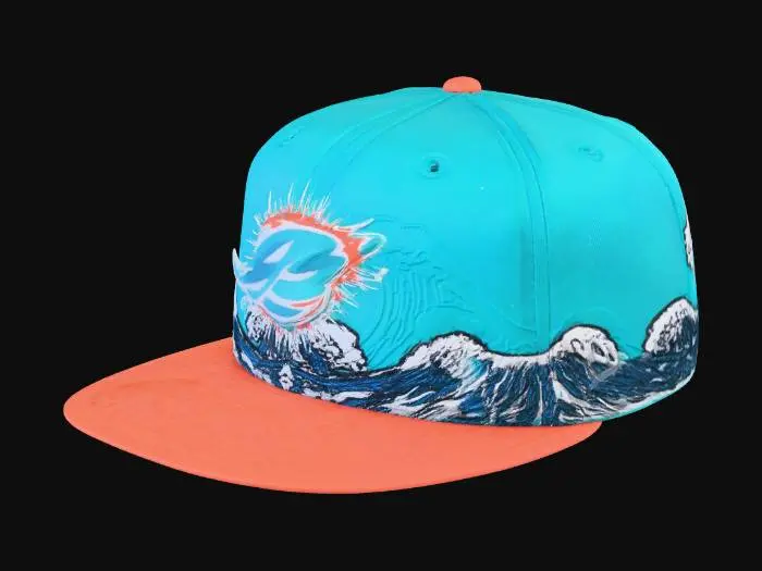 3D model for Miami Dolphins Tropical Wave Snapback