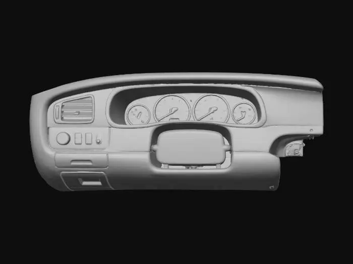 3D model for 90s Sedan Interior Driver Dash