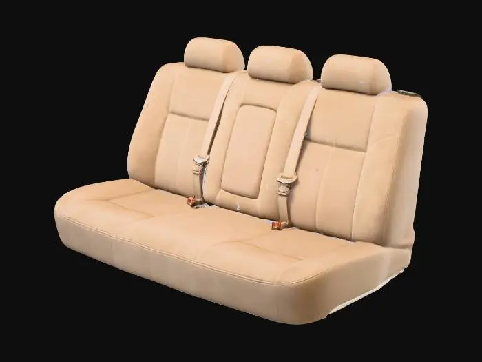 3D model for 90s Sedan Interior Rear Bench Seat