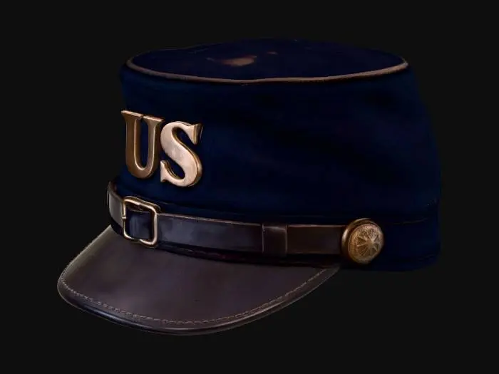 3D model for Vintage US Army cap