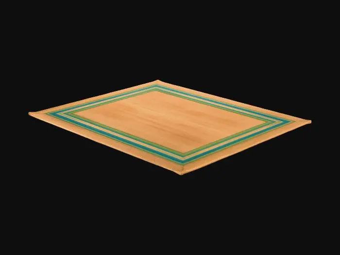 3D model for Tropical Style Coastal Stripe Rug