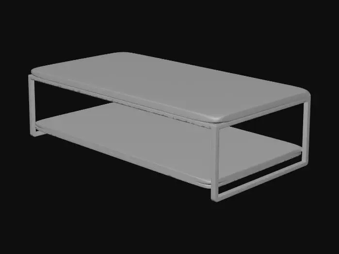 3D model for Industrial Oak Coffee Table