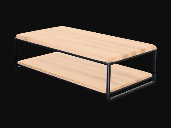 3D model for Industrial Oak Coffee Table