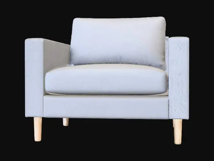3D model for Grey Modern Armchair