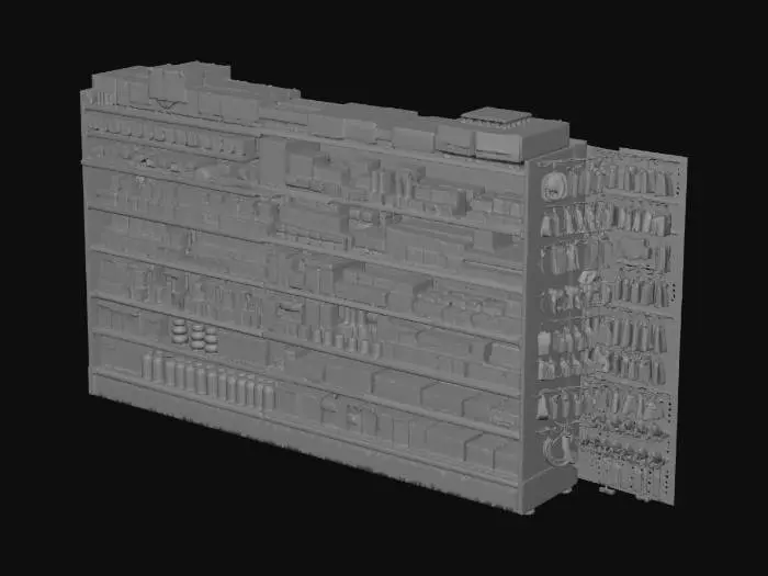3D model for Gas Station OTC Shelf