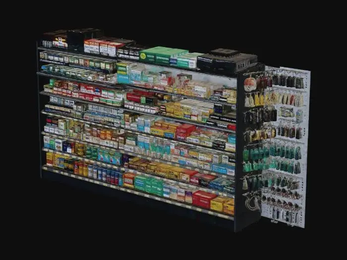 3D model for Gas Station OTC Shelf
