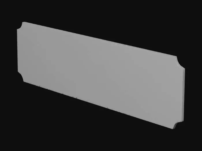 3D model for Butter & Bloom Bakery Sign
