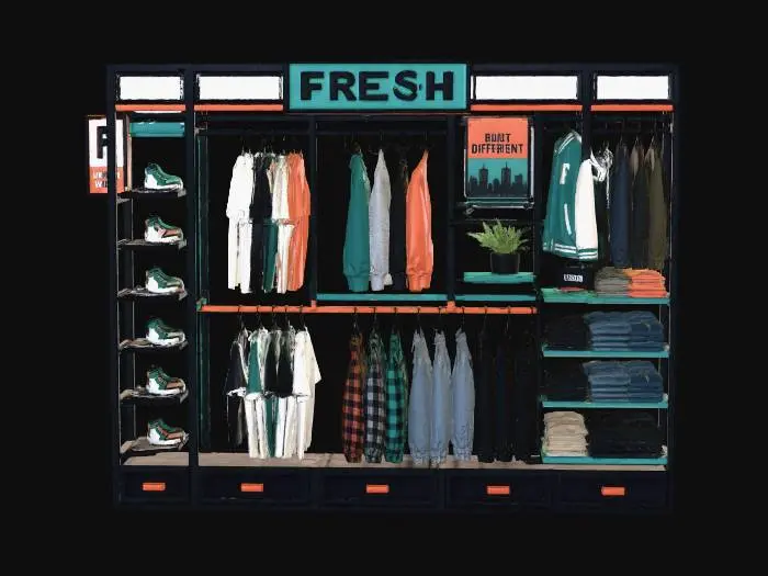 3D model for Fresh Urban Wear Display