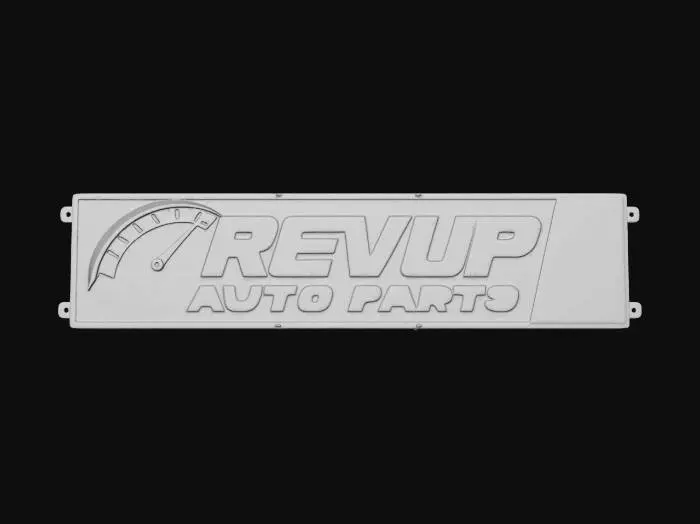 3D model for RevUp Auto Parts Sign
