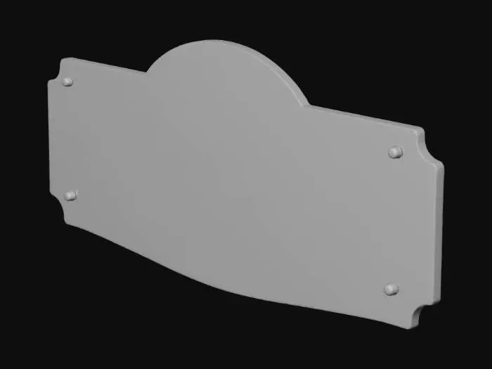 3D model for Maple & Cleaver Butcher Shop Sign