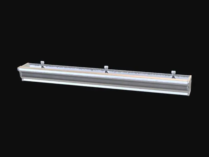 3D model for Linear aluminum light fixture