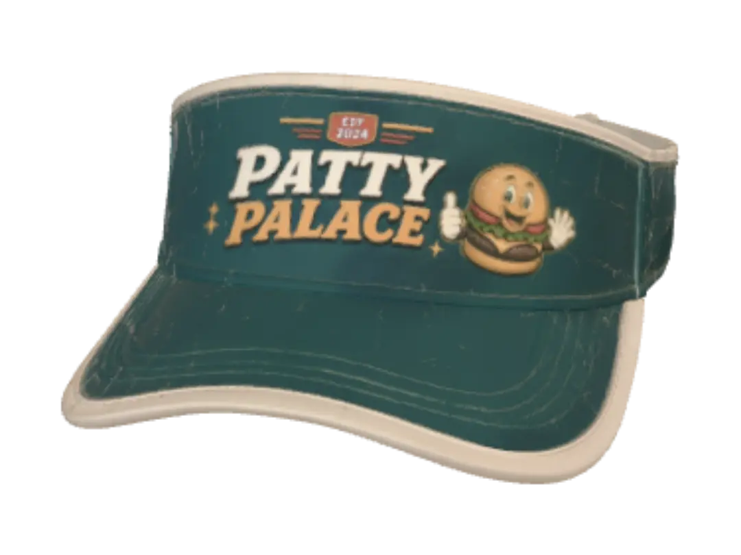 Patty Palace Visor 3D model, vytvořený pomocí AI