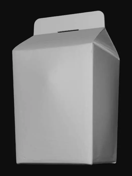 3D model for Hyper-realistic box of rice (generic). Paperboard carton upright with tuck-top flap and side seam; slight bow, corner crush, crease whitening, scuffs, dust, subtle print grain/halftone. Branding: pun name “RICE TO MEET YOU” in bold friendly type. Mascot: funny rice grain character with a bowtie, wide grin, tiny arms waving; small rice bowl sidekick. Front text: “LONG GRAIN WHITE RICE” (or “JASMINE”), net wt placeholder, “Fluffy & Easy” badge, simple cooking icons. Side/back panels: nutrition facts (placeholder), ingredients (placeholder), cooking directions, barcode, recycle icons, lot/exp inkjet stamp; seam overlap, slight label wrinkles, minor ink rub on edges. Optional die-cut window showing rice grains inside (or printed photo). PBR-ready: clean UVs, hi-res textures, accurate cardboard