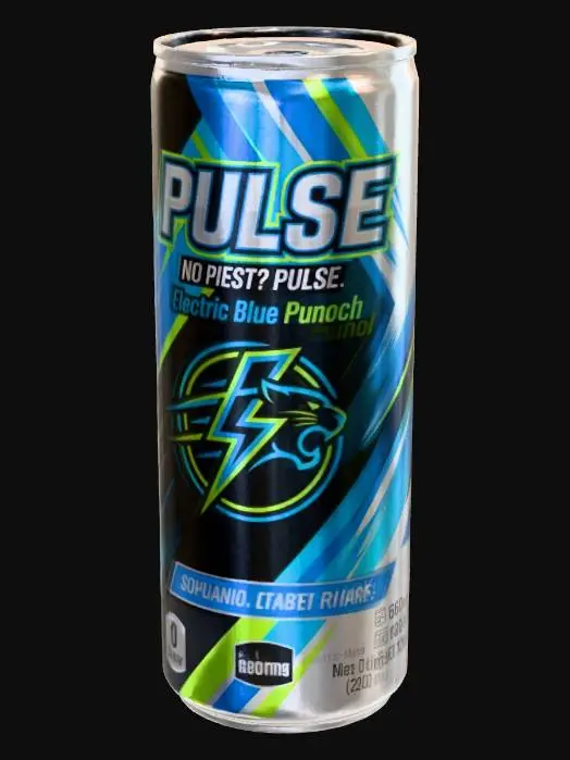 3D model for Pulse Energy Drink Can