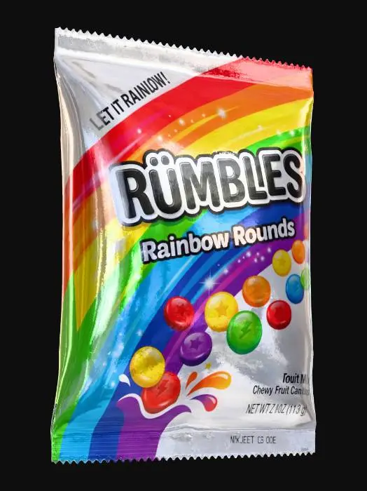 3D model for Rumbles Rainbow Rounds