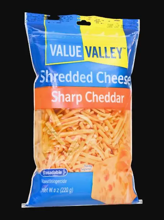 3D model for Value Valley Shredded Cheese