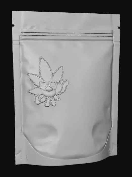 3D model for Cannabis BlueBerry BrainF**k Packet