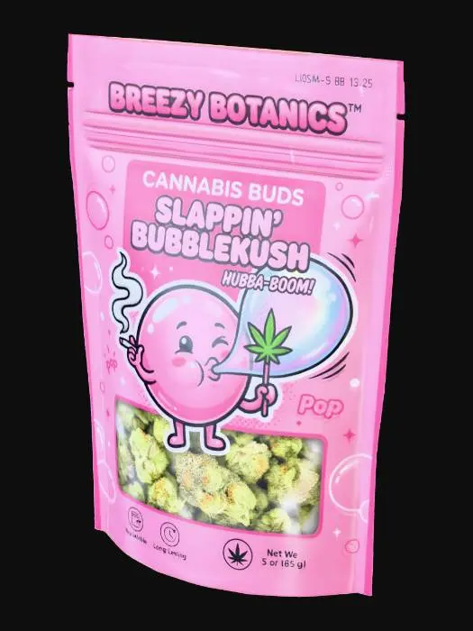 3D model for Cannabis Slappin Bubblekush Packet
