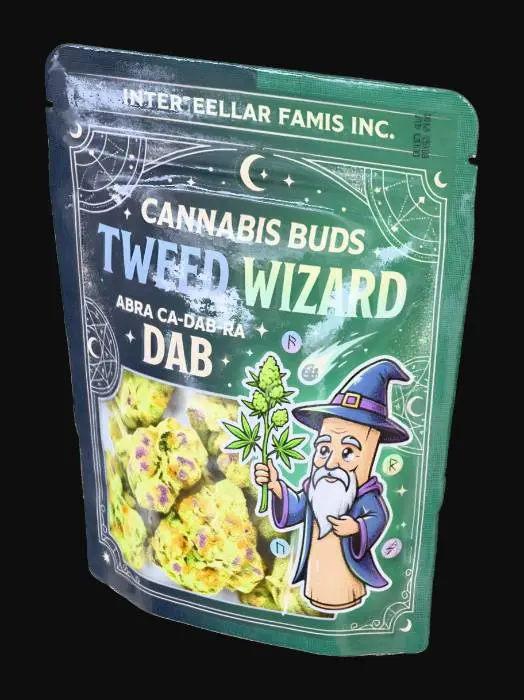 3D model for Cannabis Tweed Wizard Packet