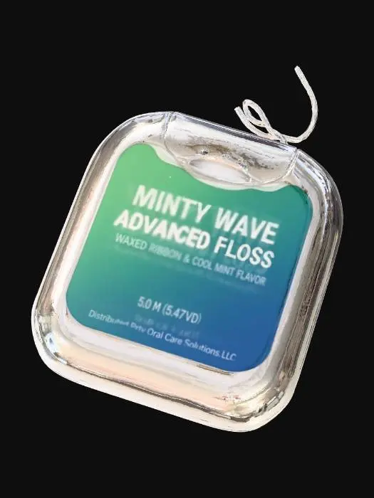 3D model for Floss Container on White Background