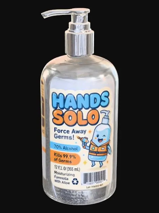 3D model for Hands Solo Hand Sanitizer