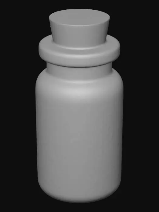 3D model for Powder in a Glass Jar