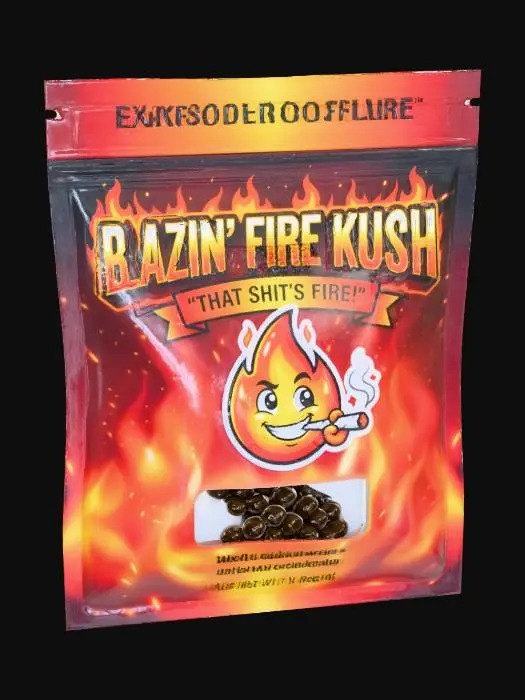 3D model for Blazin' Fire Kush Package
