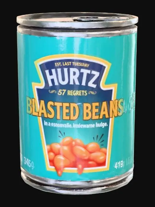 3D model for Blasted Beans Can