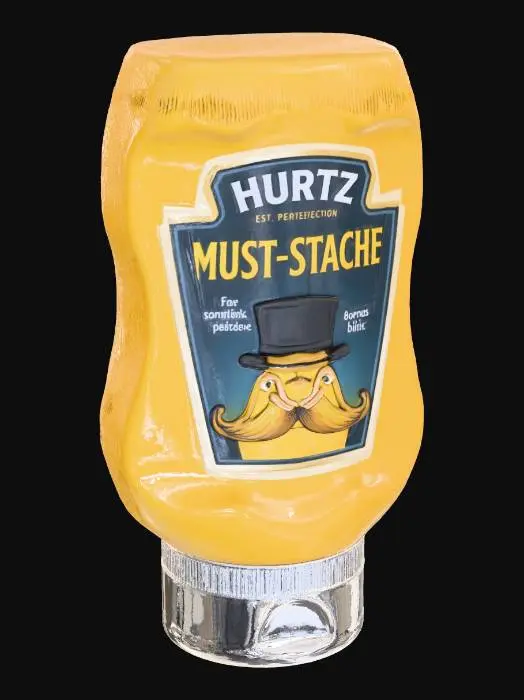 3D model for Must-Stache Mustard