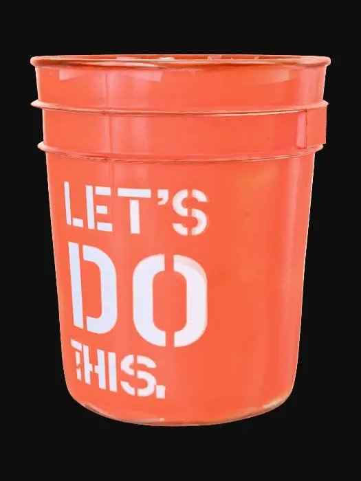 3D model for Orange Bucket Motivation
