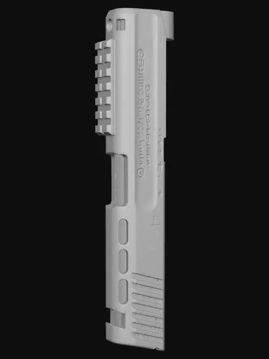 3D model for Obsidian Arms .45 Pistol Custom Gold Pistol Slide